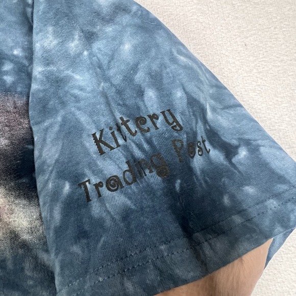 Vtg 90's The Mountain MD Blue Tie Dye Lighthouse Eagles Ocean Nature NWT - Picture 5 of 11